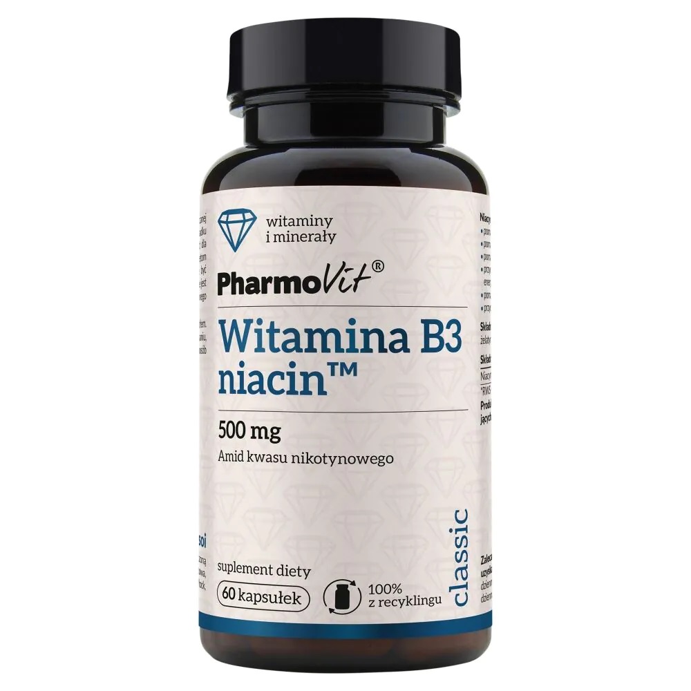 4319981779528038 Witamina B3 niacin™ 500 mg suplement diety 60 kapsułek - obrazek 1