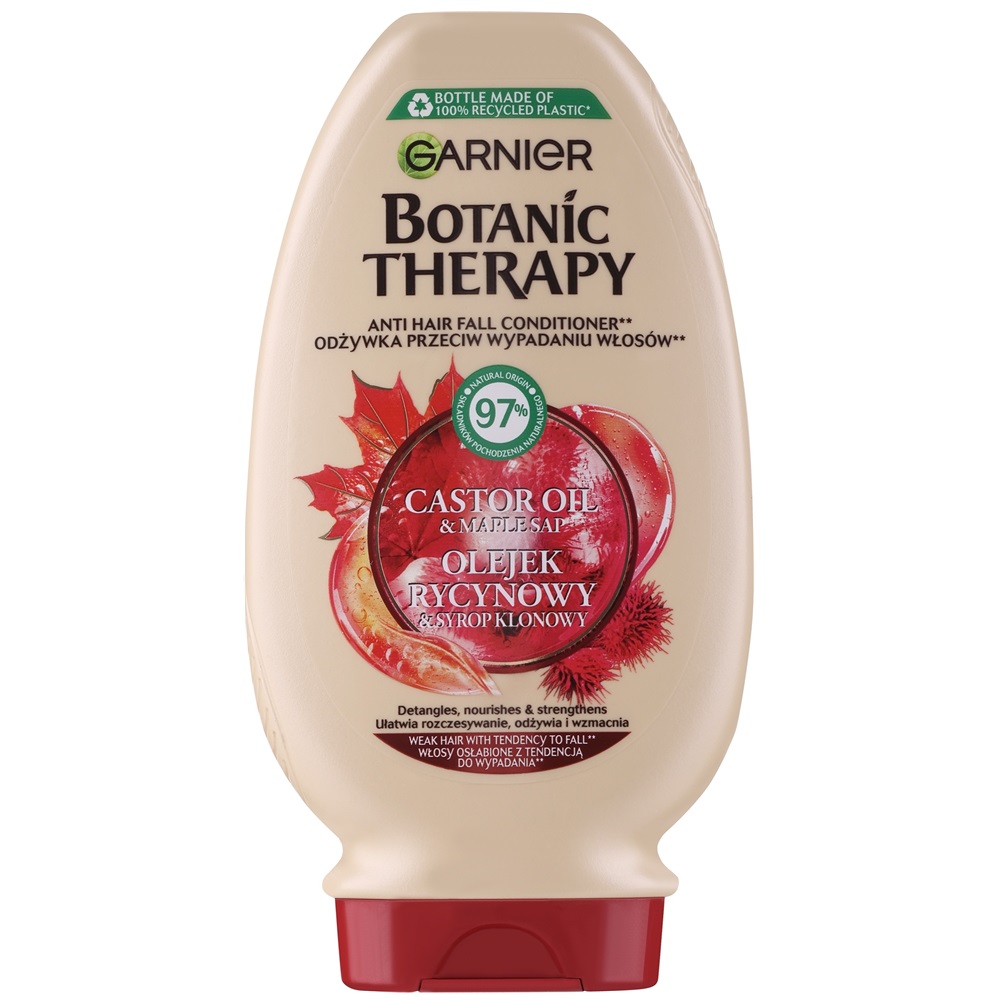 43946091743753607 Botanic Therapy odżywka przeciw wypadaniu włosów Olejek Rycynowy i Syrop Klonowy 200ml - obrazek 1