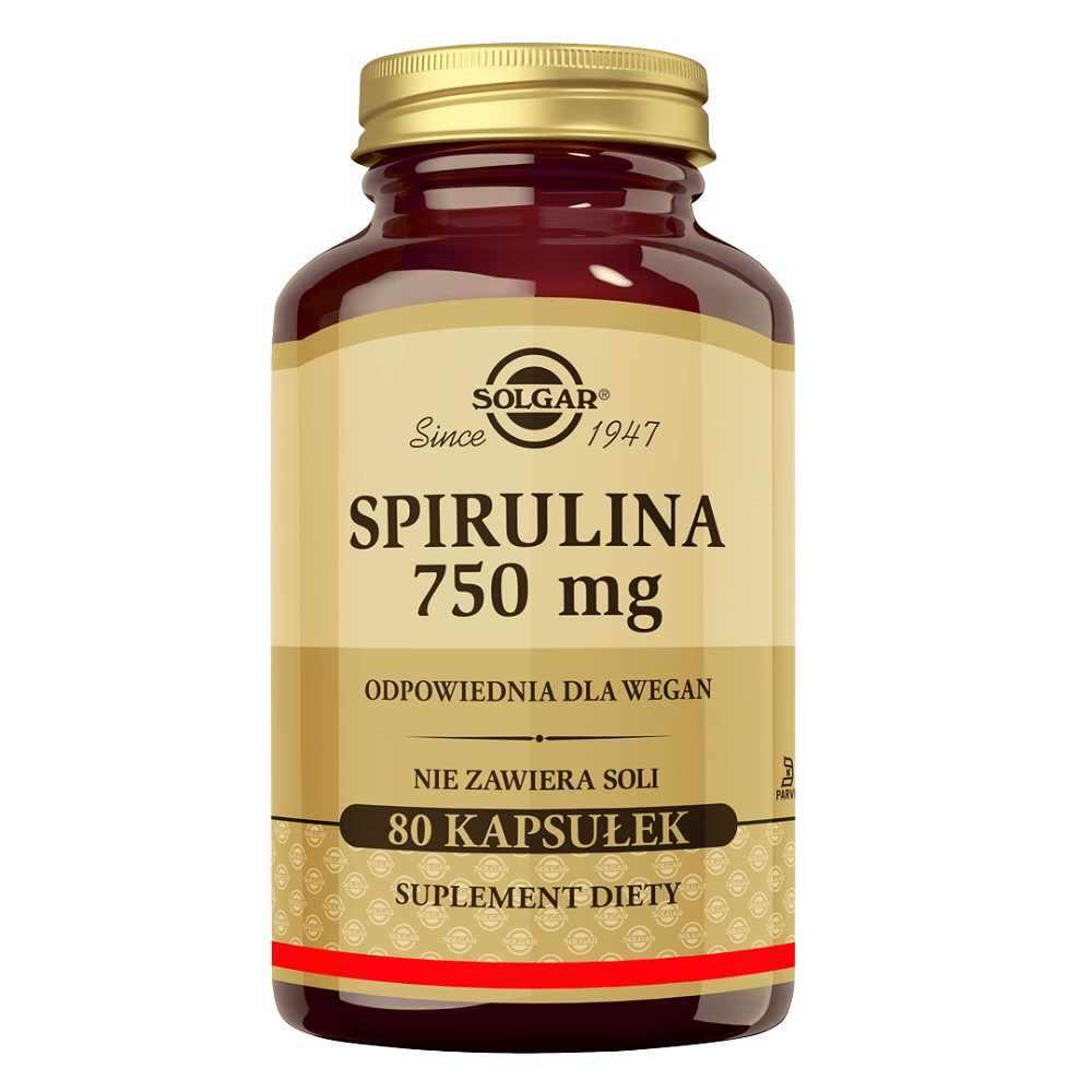 44087091784010558 Spirulina 750mg suplement diety 80 kapsułek - obrazek 1