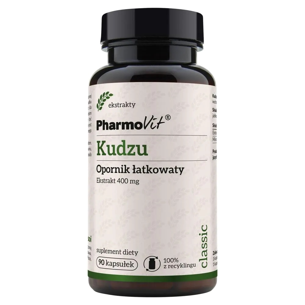 44557411779708731 Kudzu Ekstrakt 400 mg suplement diety 90 kapsułek - obrazek 1