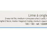 2-Way Nail File Medium pilnik do paznokci dwustronny 180/180 biały 1szt