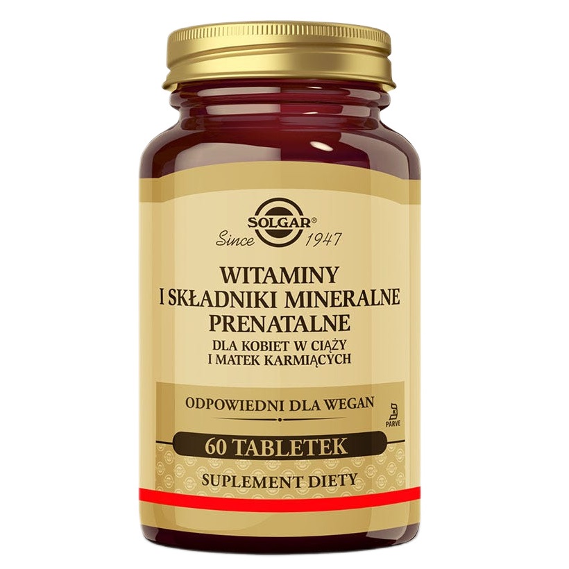 46109571784035491 Witaminy i składniki mineralne prenatalne suplement diety 60 tabletek - obrazek 1