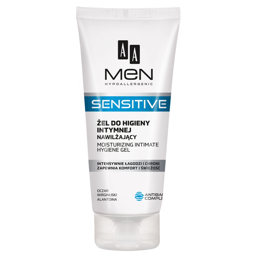47067611639051348 Men Sensitive żel do higieny intymnej nawilżający 200ml - obrazek 1