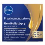 Przeciwzmarszczkowy + Rewitalizujący krem na noc 55+ 50ml
