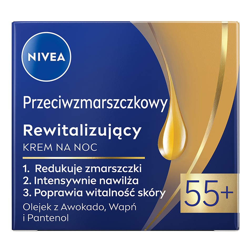 47177801779111197 Przeciwzmarszczkowy + Rewitalizujący krem na noc 55+ 50ml - obrazek 1