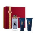 K by Dolce & Gabbana zestaw woda toaletowa spray 100ml + żel pod prysznic 50ml + balsam po goleniu 50ml
