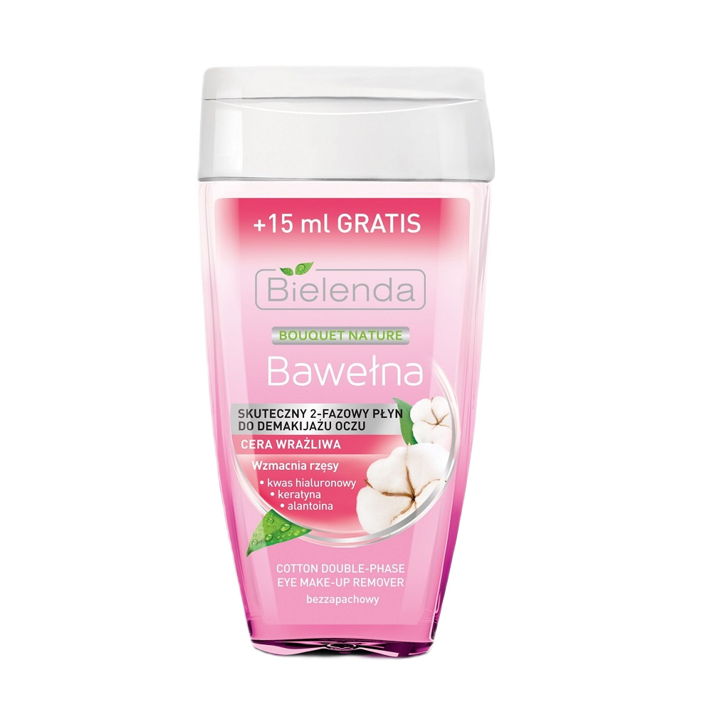 51592181772801373 Bouquet Nature dwufazowy płyn do demakijażu oczu Bawełna 140ml - obrazek 1
