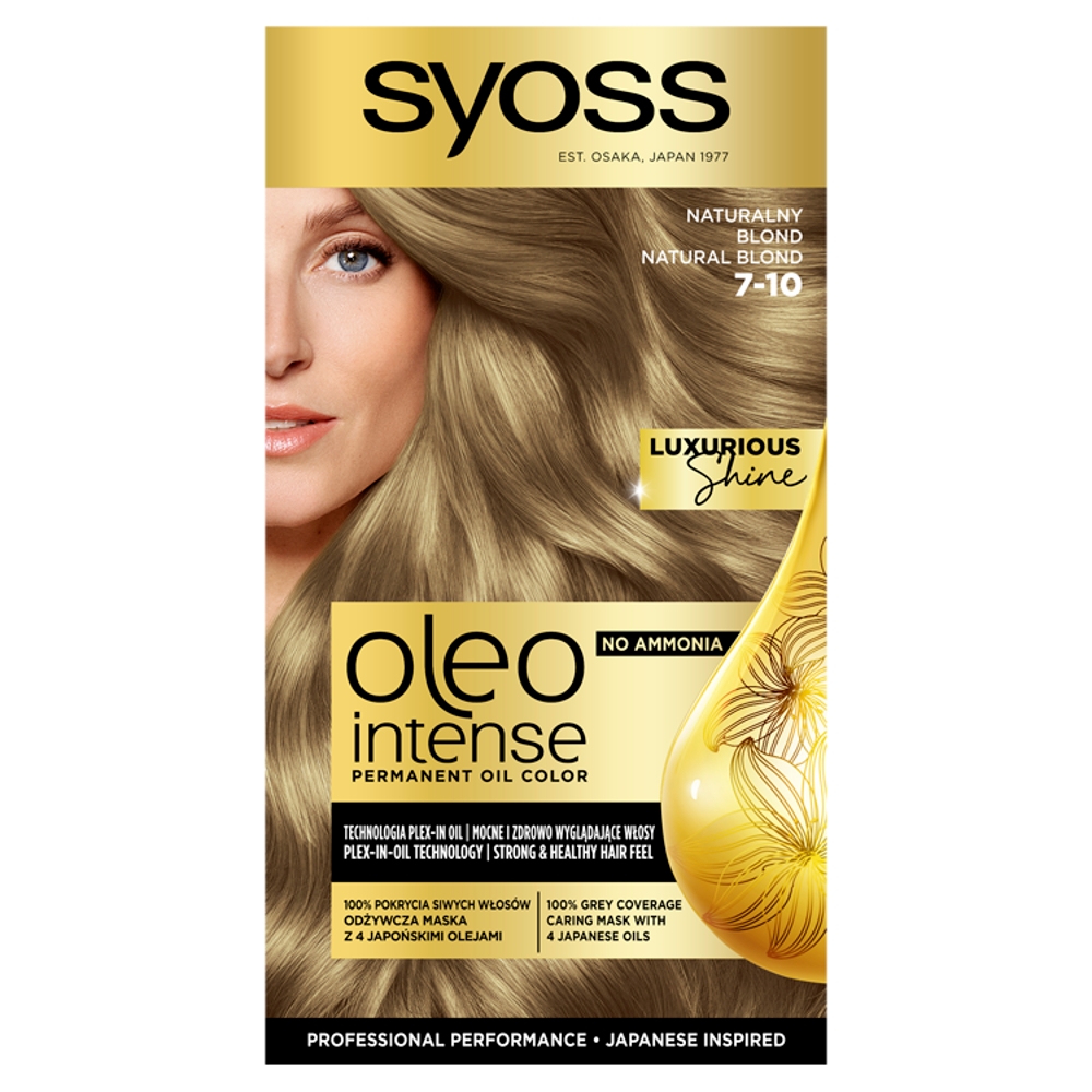 55294381783585711 Oleo Intense farba do włosów trwale koloryzująca z olejkami 7-10 Naturalny Blond - obrazek 1