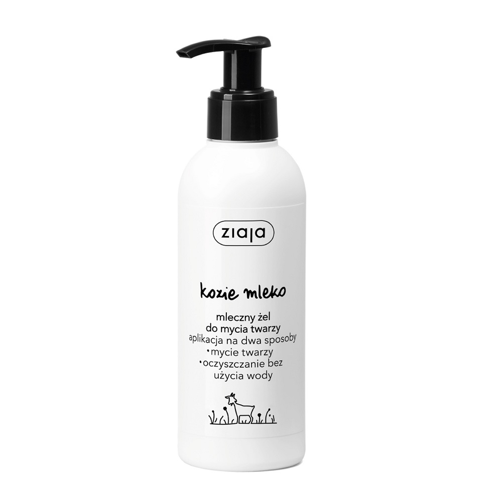 55842221666271078 Kozie Mleko mleczny żel do mycia twarzy 200ml - obrazek 1