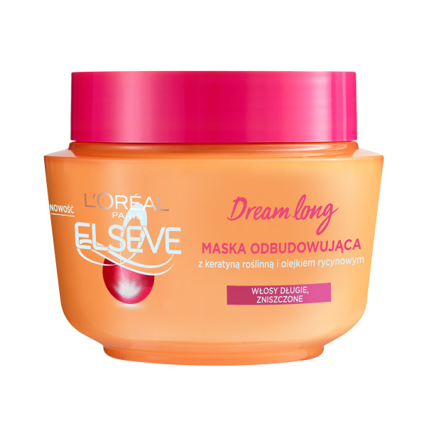 55884461652767076 Elseve Dream Long maska odbudowująca do włosów długich i zniszczonych 300ml - obrazek 1
