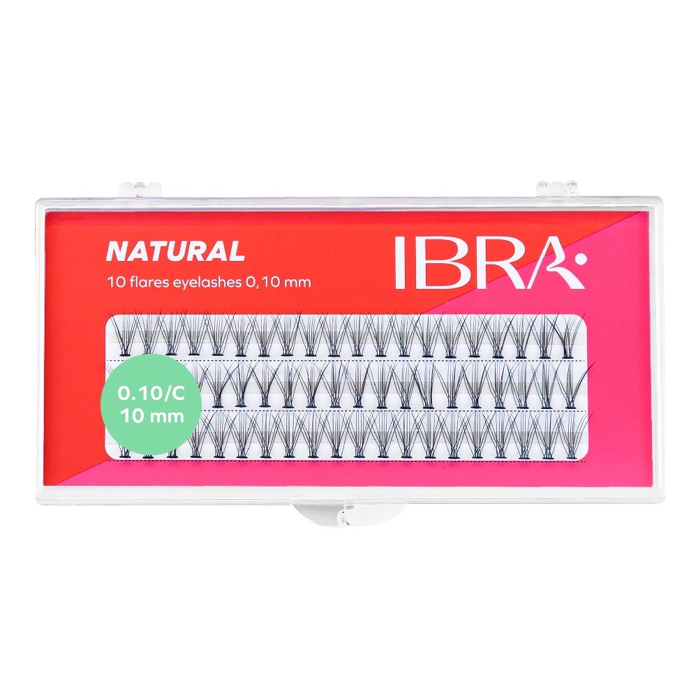 super natural Kępki sztucznych rzęs Natural Knot-Free 0.10 C-10mm - obrazek 1