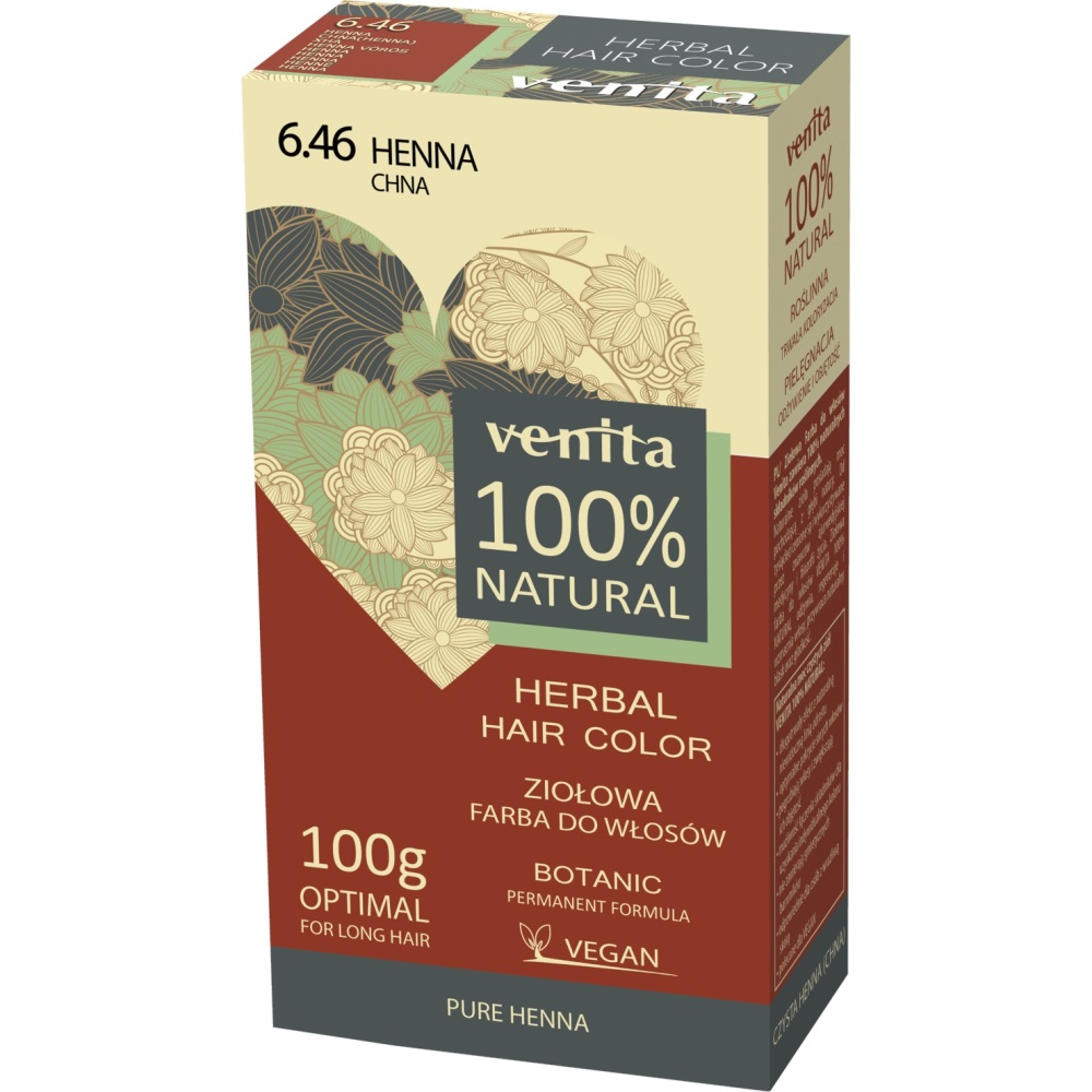 57762311566297939 Herbal Hair Color ziołowa farba do włosów 6.46 Chna 100g - obrazek 1