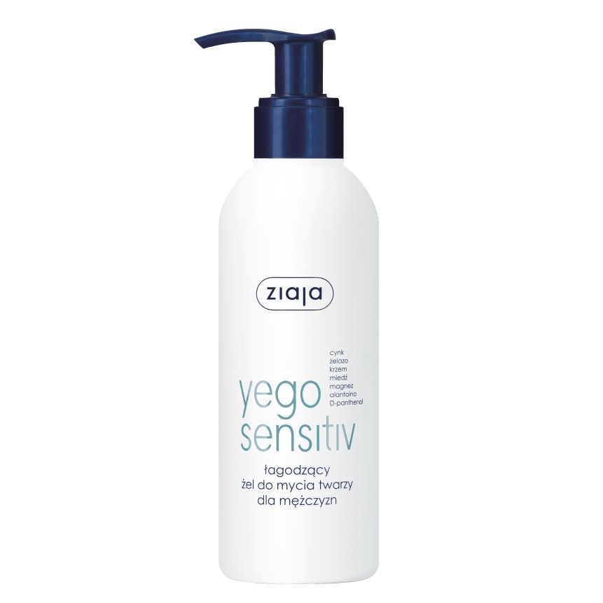 58558141704190829 Yego Sensitiv łagodzący żel do mycia twarzy dla mężczyzn 200ml - obrazek 1