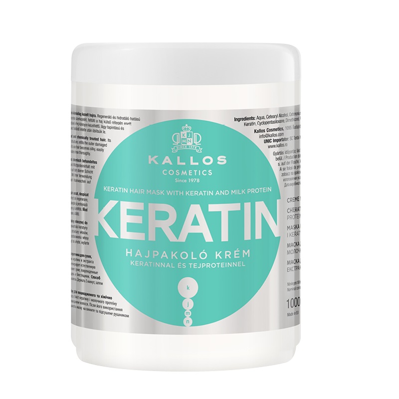 59635801668688690 KJMN Keratin Hair Mask maska do włosów z keratyną i proteinami mlecznymi 1000ml - obrazek 1