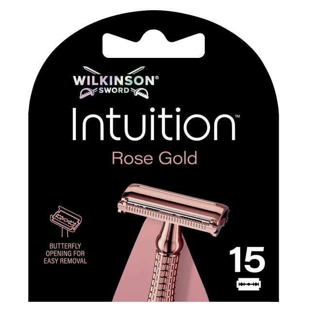 6079441780293352 Intuition Rose Gold potrójnie powlekane ostrza 15szt. - obrazek 1