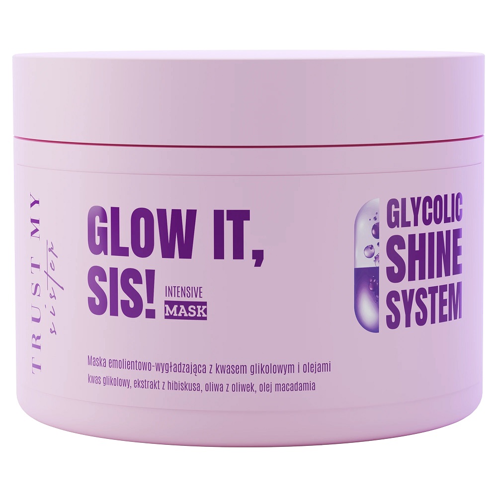 61578551781259380 Glow It maska emolientowo-wygładzająca z kwasem glikolowym i olejami 180ml - obrazek 1