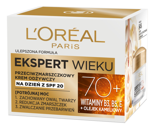 61637621653499505 Ekspert Wieku 70+ przeciwzmarszczkowy krem odżywczy na dzień 50ml - obrazek 1