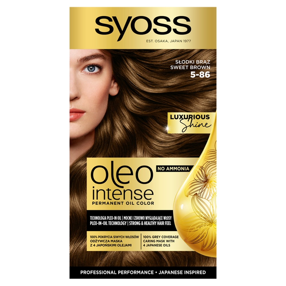 61814181783584986 Oleo Intense farba do włosów trwale koloryzująca z olejkami 5-86 Słodki Brąz - obrazek 1