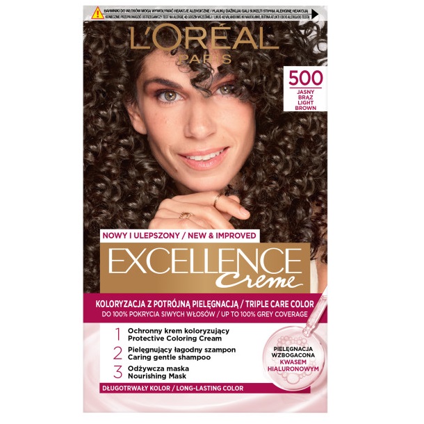 62566561745477094 Excellence Creme farba do włosów 500 Jasny Brąz - obrazek 1