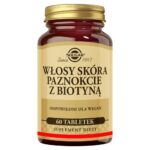 Włosy skóra paznokcie z biotyną suplement diety 60 tabletek