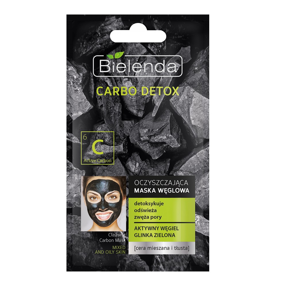 6388461664883238 Carbo Detox oczyszczająca maska węglowa dla cery mieszanej i tłustej 8g - obrazek 1