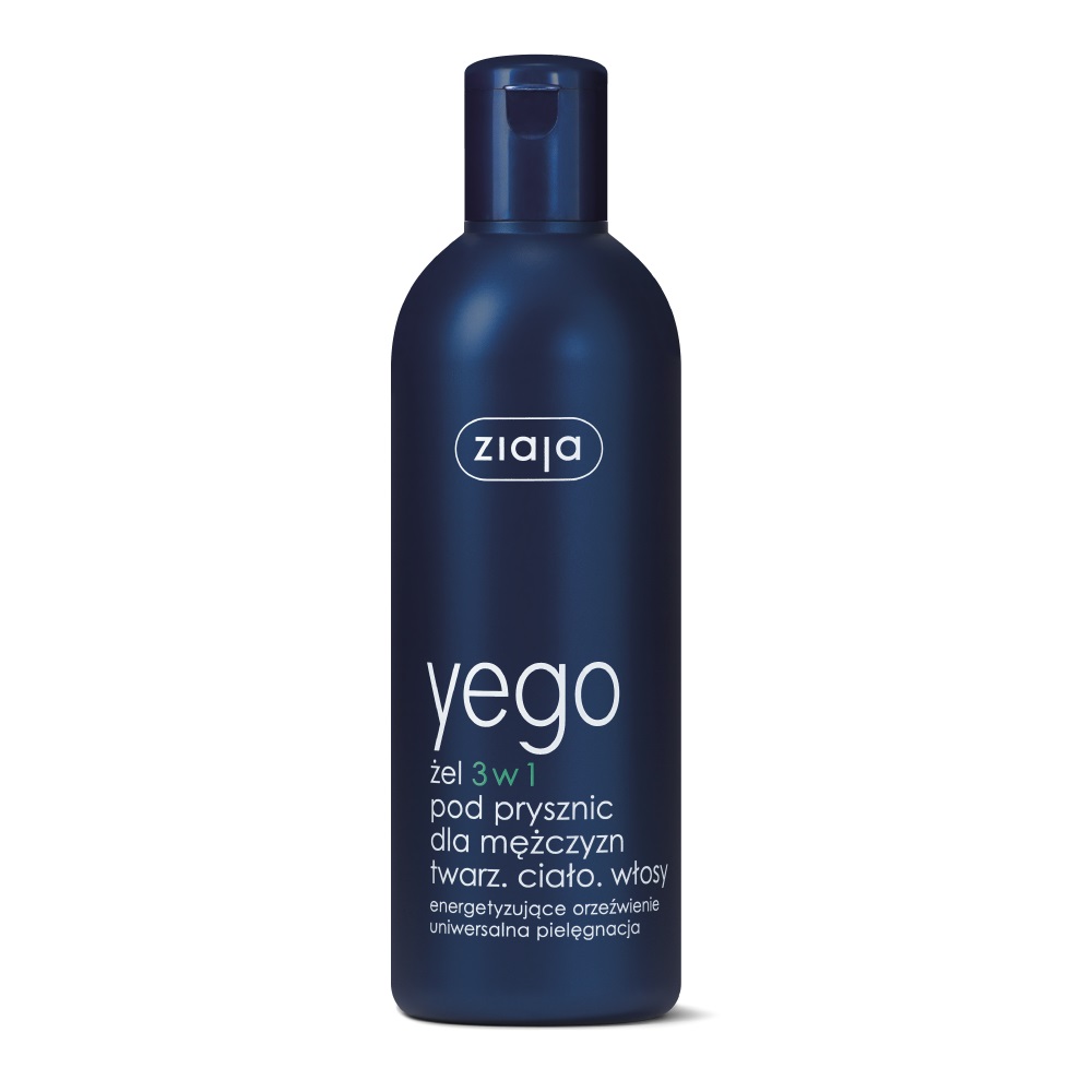 6508091648812551 Yego żel 3w1 pod prysznic dla mężczyzn twarz ciało włosy 300ml - obrazek 1
