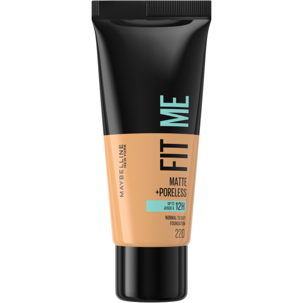 6518401746694810 Fit Me Matte & Poreless Foundation matujący podkład do twarzy 220 Natural Beige 30ml - obrazek 1