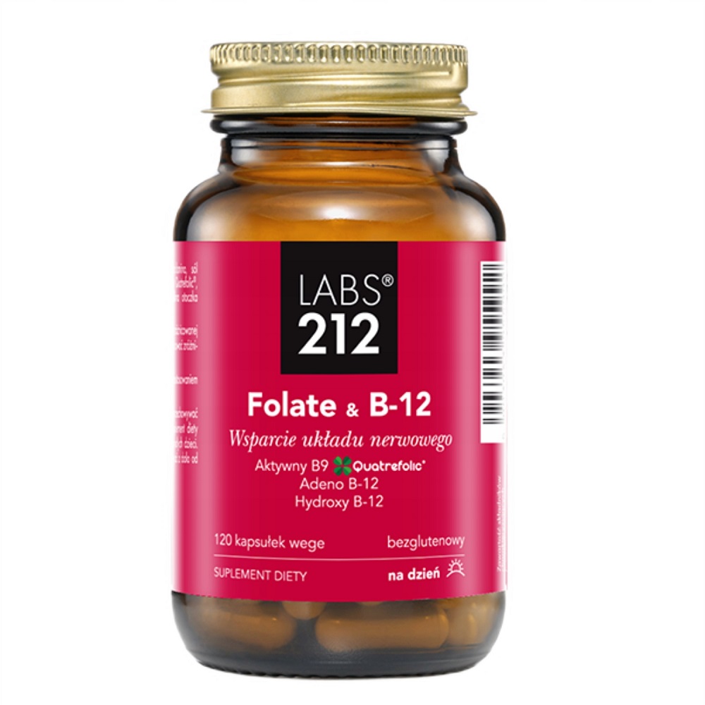 66381581781882376 Folate & B-12 suplement diety 120 kapsułek - obrazek 1