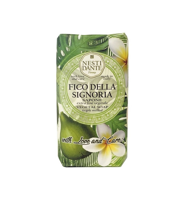 68047631561538859 Fico Della Signoria Sapone naturalne mydło toaletowe Zielona Figa 250g - obrazek 1