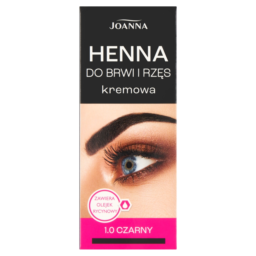 68163901776943410 Henna do brwi i rzęs kremowa 1.0 Czarny 15ml - obrazek 1