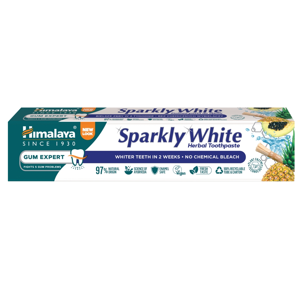 69341631781184236 Ziołowa pasta wybielająca Sparkly White 75ml - obrazek 1