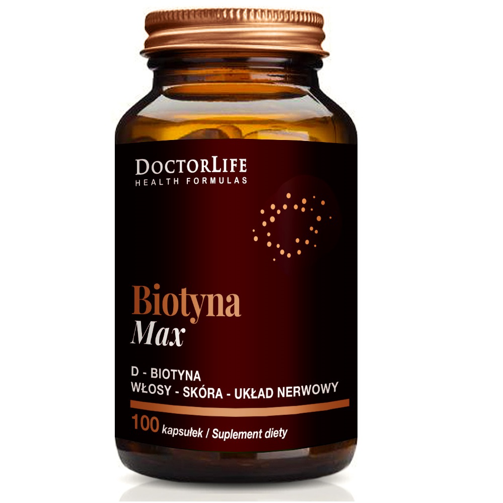 7028831698660198 Biotyna Max D-Biotyna 5mg suplement diety 100 tabletek - obrazek 1