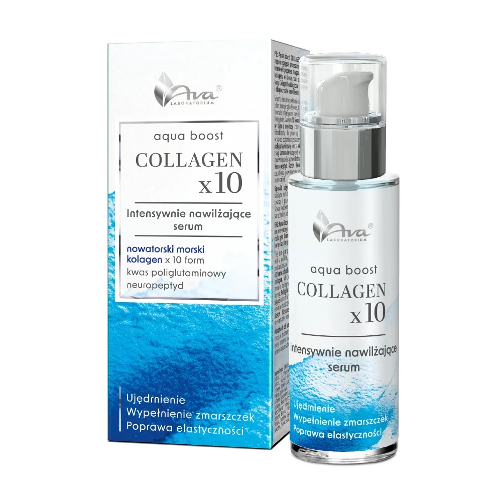 71111341779473017 Aqua Boost Collagen x10 intensywnie nawilżające serum 30ml - obrazek 1