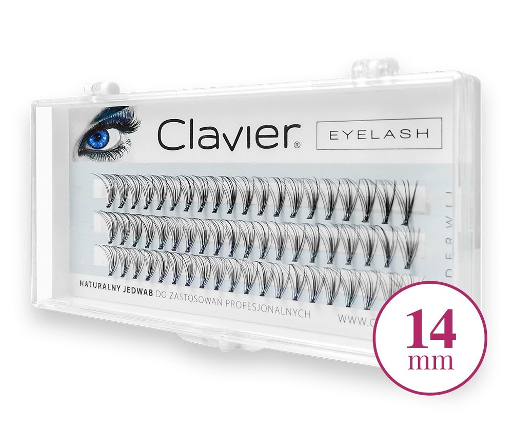 716571565355571 Eyelash kępki rzęs 14mm Black - obrazek 1