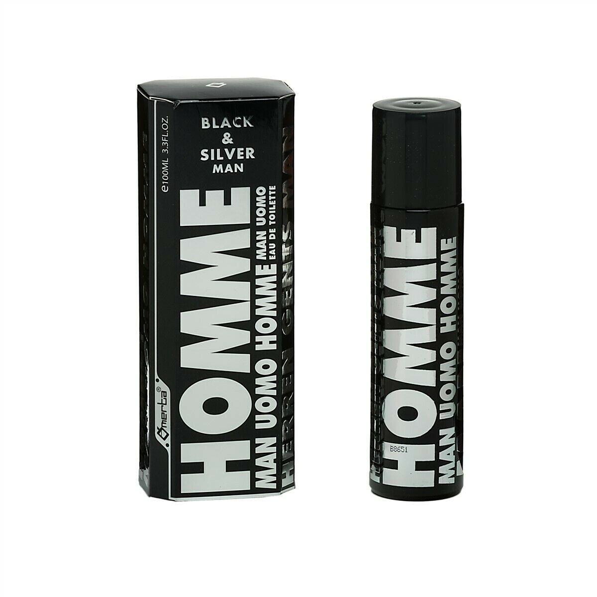 72934271646943812 Black & Silver Man woda toaletowa spray 100ml - obrazek 1