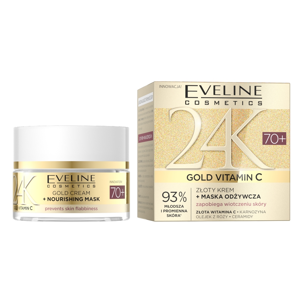 73249151779961871 24K Gold Vitamin C złoty krem + maska odżywcza 70+ 50ml - obrazek 1