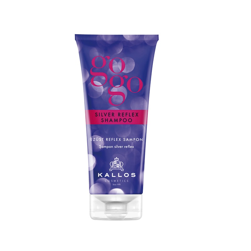 73373181669032295 GoGo Silver Reflex Shampoo odświeżający kolor szampon do włosów 200ml - obrazek 1