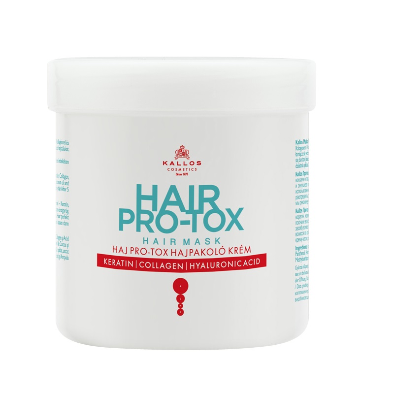 73490431668576648 Hair Pro-Tox Hair Mask maska do włosów z keratyną kolagenem i kwasem hialuronowym 500ml - obrazek 1