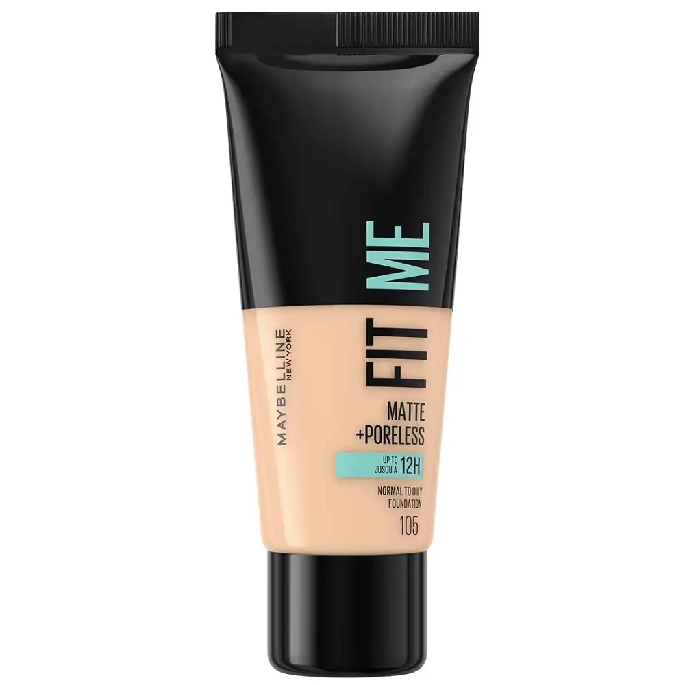 75470111759556325 Fit Me Matte & Poreless Foundation matujący podkład do twarzy 105 Natural Ivory 30ml - obrazek 1