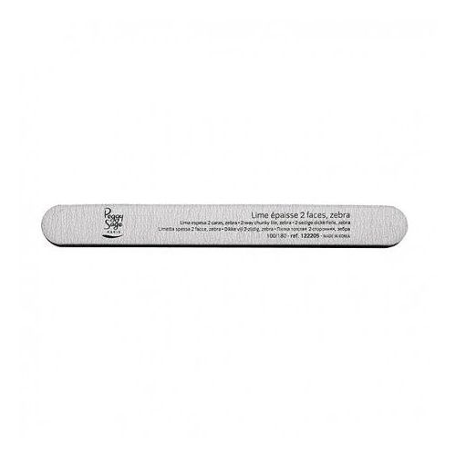 77308751510906961 2-Way Giant Nail File Zebra Medium duży dwustronny pilnik do paznokci 180/180 Zebra 1szt - obrazek 1