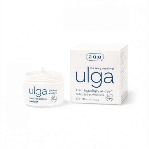 78599621649747208 Ulga krem łagodzący na dzień redukujący podrażnienia SPF20 ochrona średnia 50ml - obrazek 1
