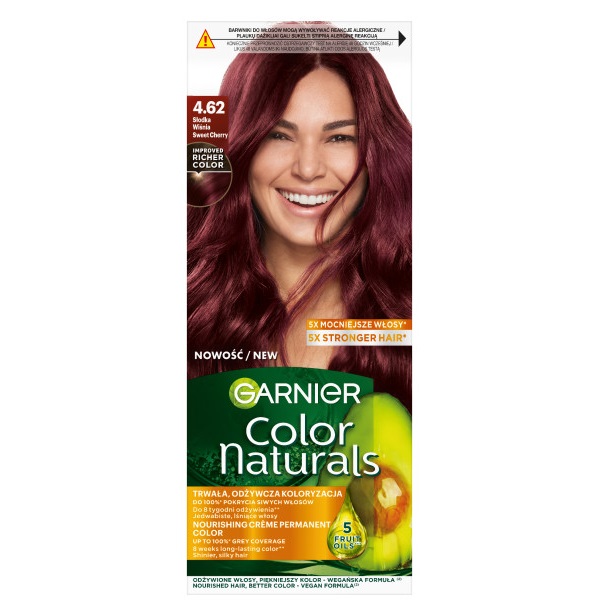 79479491737374445 Color Naturals odżywcza farba do włosów 4.62 Słodka Wiśnia - obrazek 1