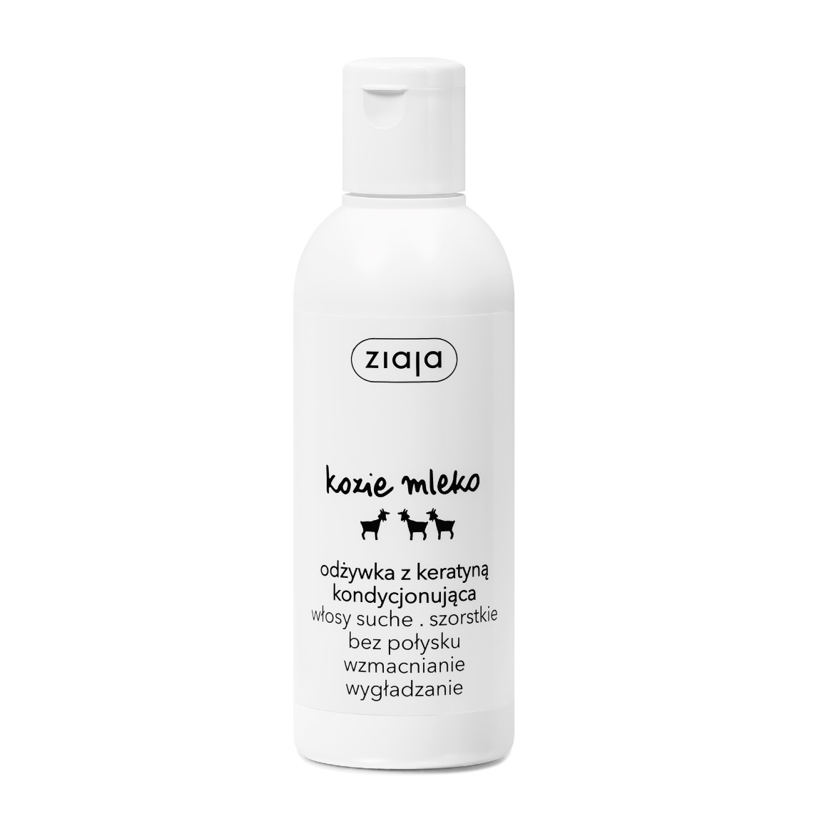 79857401649312711 Kozie Mleko odżywka z keratyną kondycjonująca włosy szorstkie bez połysku 200ml - obrazek 1