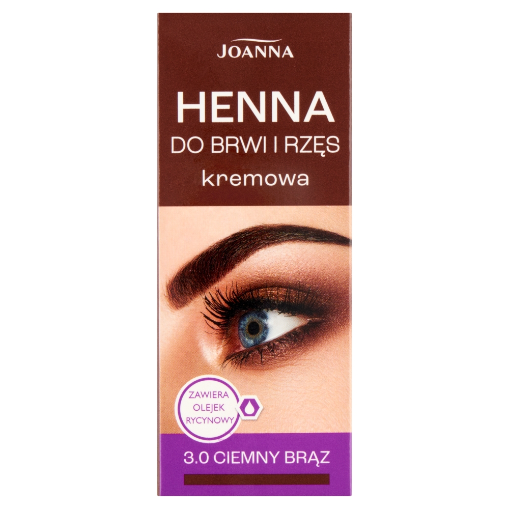 80891431776943265 Henna do brwi i rzęs kremowa 3.0 Ciemny Brąz 15ml - obrazek 1