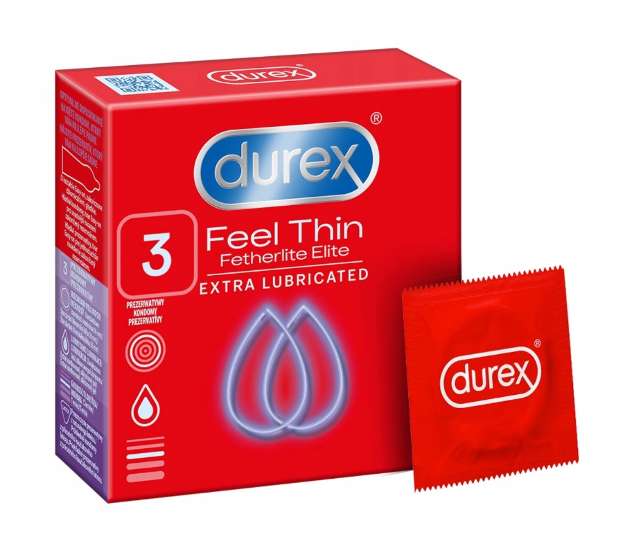 81020161646236847 Durex prezerwatywy Fetherlite Elite 3 szt ultracienkie - obrazek 1