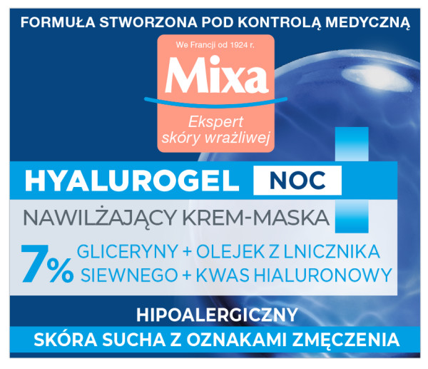 81575451653623130 Hyalurogel Noc nawilżający krem-maska nocna odbudowa 50ml - obrazek 1