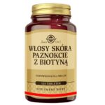 Włosy skóra paznokcie z biotyną suplement diety 120 tabletek