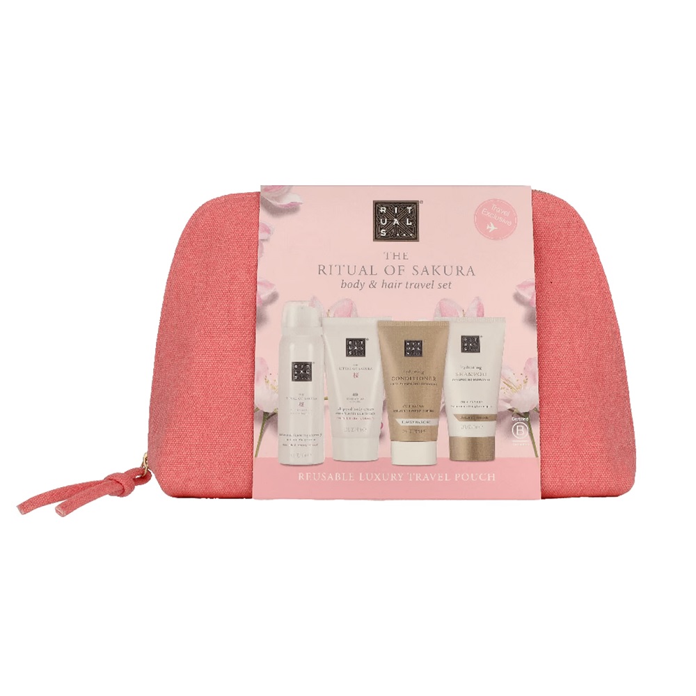 85802071779347353 The Ritual of Sakura zestaw pianka pod prysznic 50ml + odżywka do włosów 70ml + szampon do włosów 70ml + krem do ciała 70ml - obrazek 1