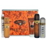 Cuba Gold Must Have zestaw woda toaletowa spray 100ml + woda toaletowa spray 35ml  + dezodorant spray 200ml + żel pod prysznic 200ml + woda po goleniu 100ml