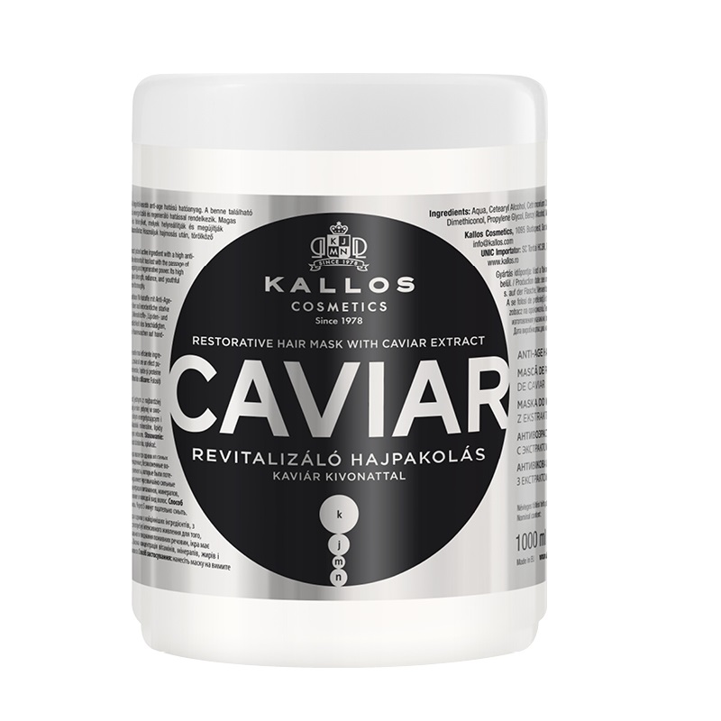 89518781668500519 KJMN Caviar Restorative Hair Mask rewitalizująca maska do włosów z ekstraktem z kawioru 1000ml - obrazek 1